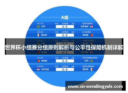 世界杯小组赛分组原则解析与公平性保障机制详解